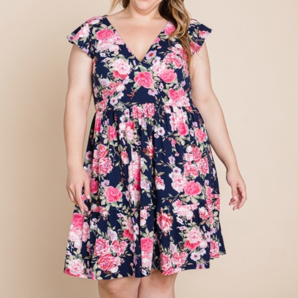 Floral midi dress